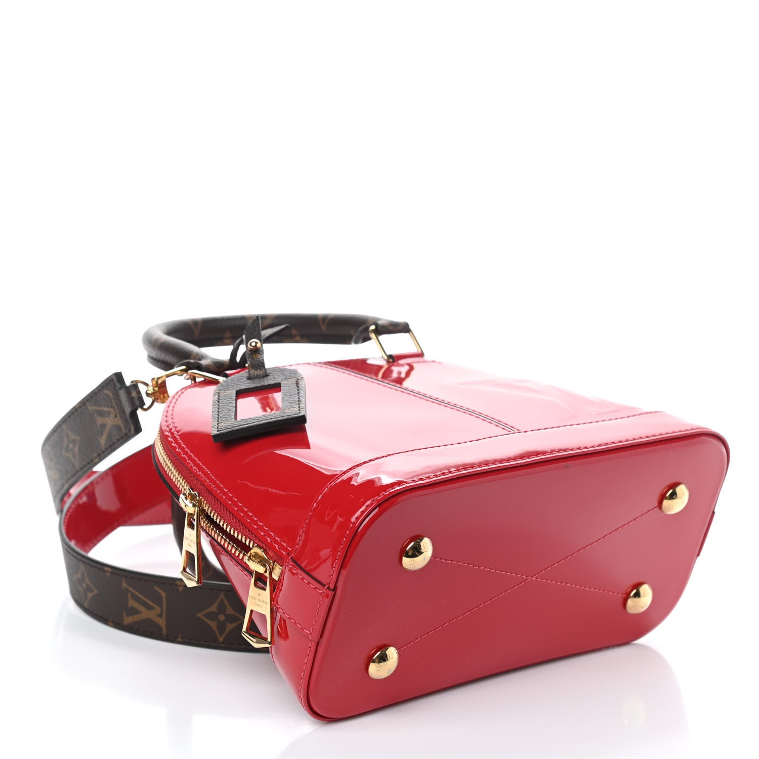 Louis Vuitton Patent Monogram Alma BB Scarlet 3 of 4