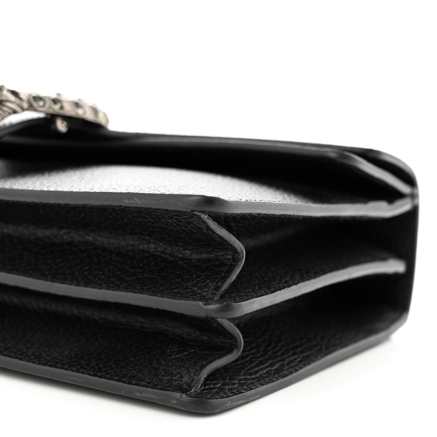 Gucci Pebbled Calfskin Small Dionysus Shoulder Bag Black 10 of 11