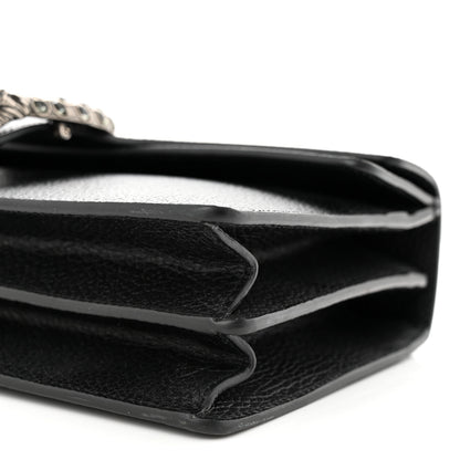 Gucci Pebbled Calfskin Small Dionysus Shoulder Bag Black 10 of 11