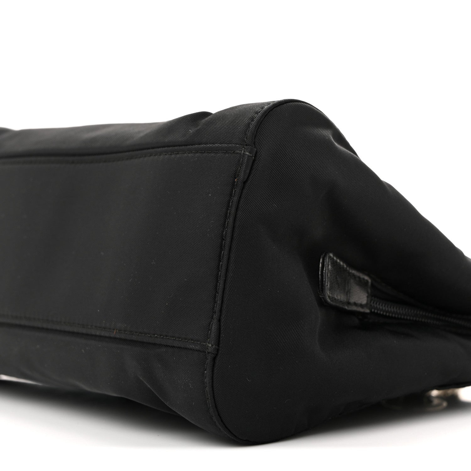 Prada Tessuto Nylon Acciaio Chain Shoulder Bag Black 10 of 15