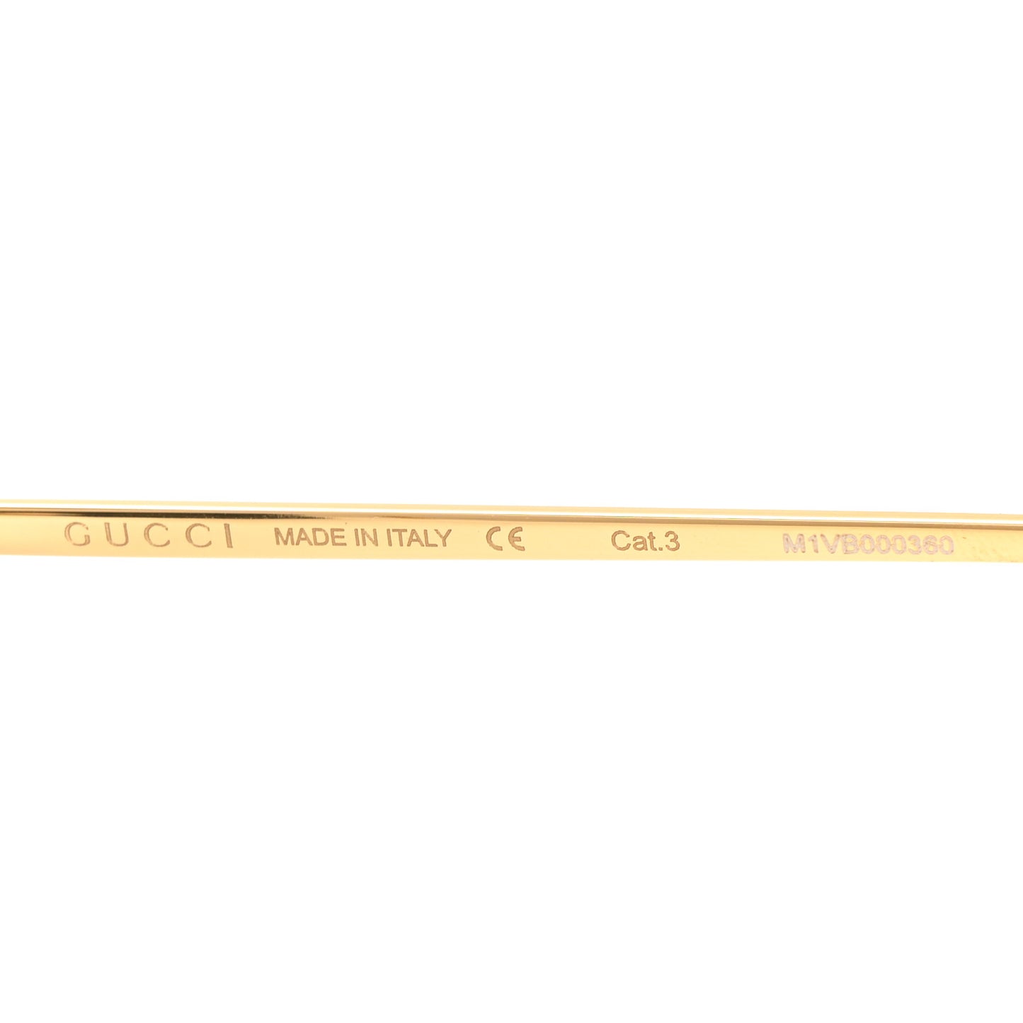 Oversized Round Sunglasses GG0252S Gold Brown