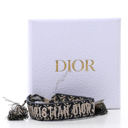 Christian Dior Woven Cotton J'Adior Friendship Bracelet Blue 4 of 4