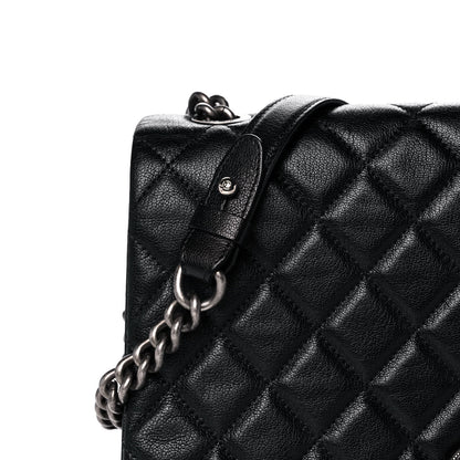 Chanel Goatskin Quilted Large City Rock Flap Black 8 of 11
