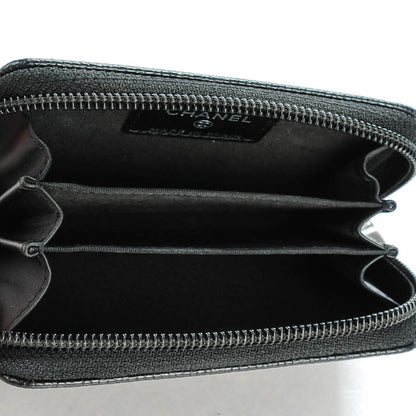 Chanel Caviar Timeless CC Zip Around Coin Purse Black 5 of 7