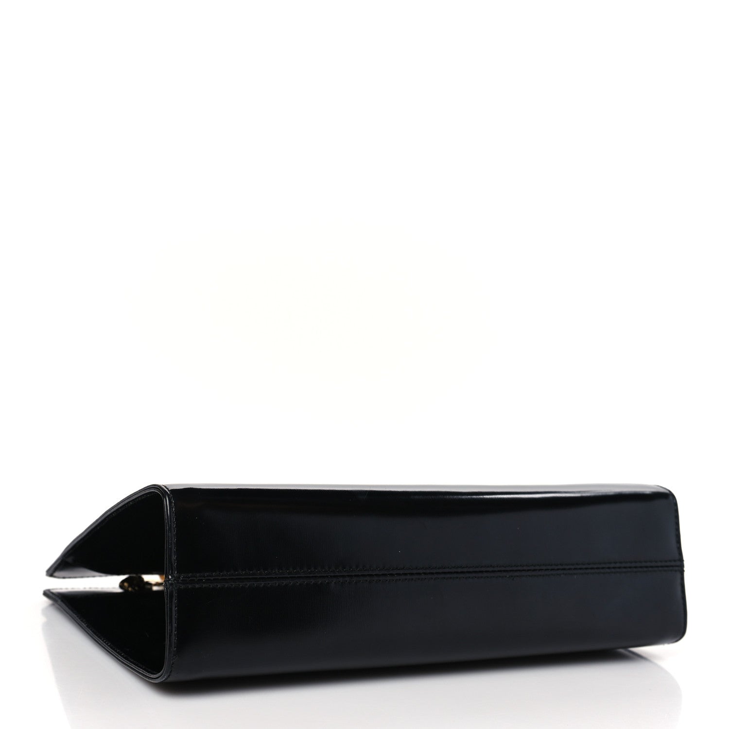 Salvatore Ferragamo Brushed Calfskin Gancini Trifolio Chain Bag Black 4 of 8