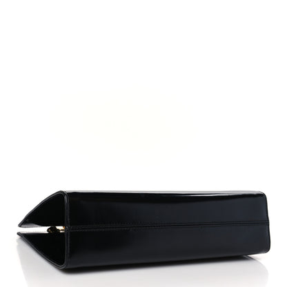 Salvatore Ferragamo Brushed Calfskin Gancini Trifolio Chain Bag Black 4 of 8