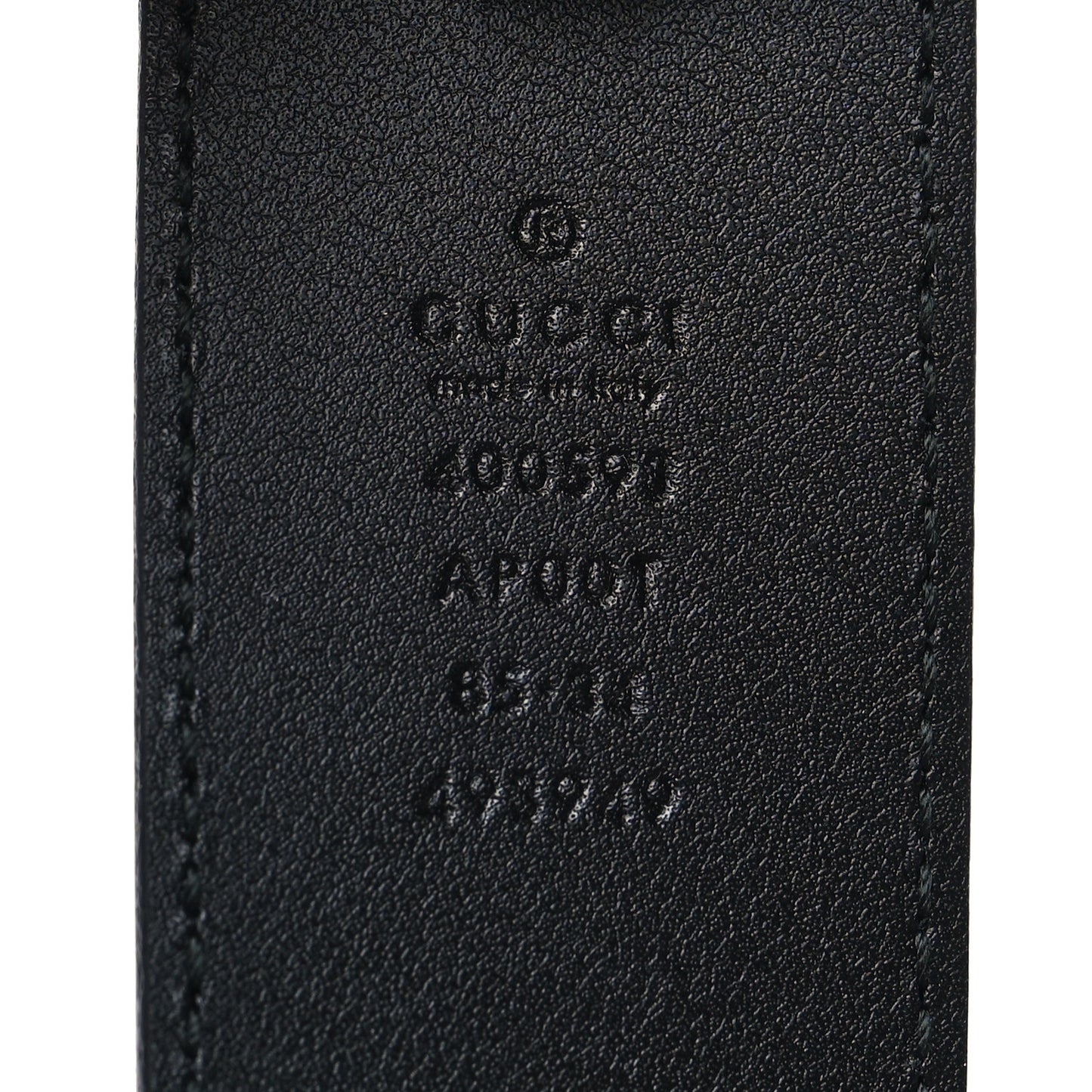 Calfskin Double G 40mm Belt 85 34 Black
