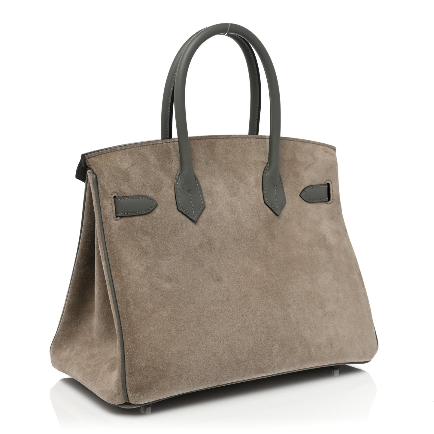 Veau Doblis Swift Grizzly Birkin 30 Gris Meyer Gris Caillou