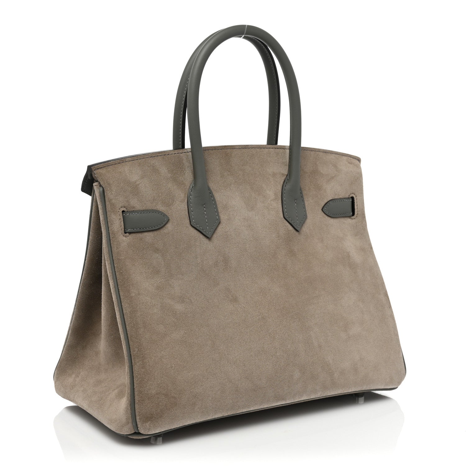 Hermes Veau Doblis Swift Grizzly Birkin 30 Gris Meyer Gris Caillou 2 of 10
