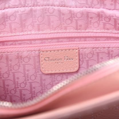 Christian Dior Calfskin Cannage Stitched Small Lady Dior Rose Clair 8 of 13