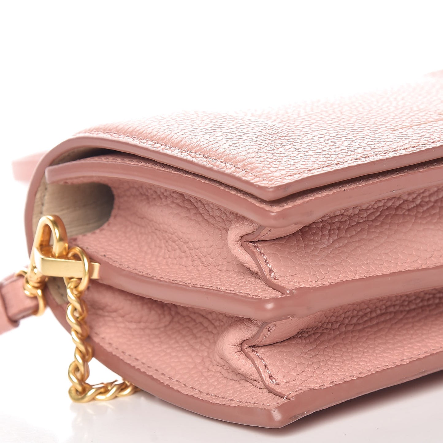 Grained Calfskin Mini Karo Crossbody Bag Pink