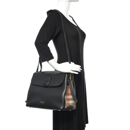 Burberry Derby Calfskin House Check Medium Camberley Black 2 of 11