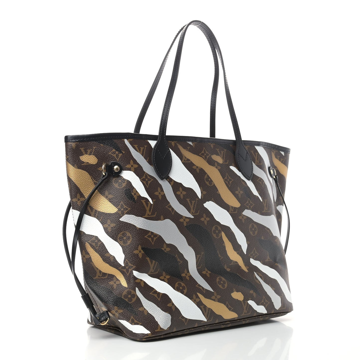 X LOL Monogram Neverfull MM Gold Silver