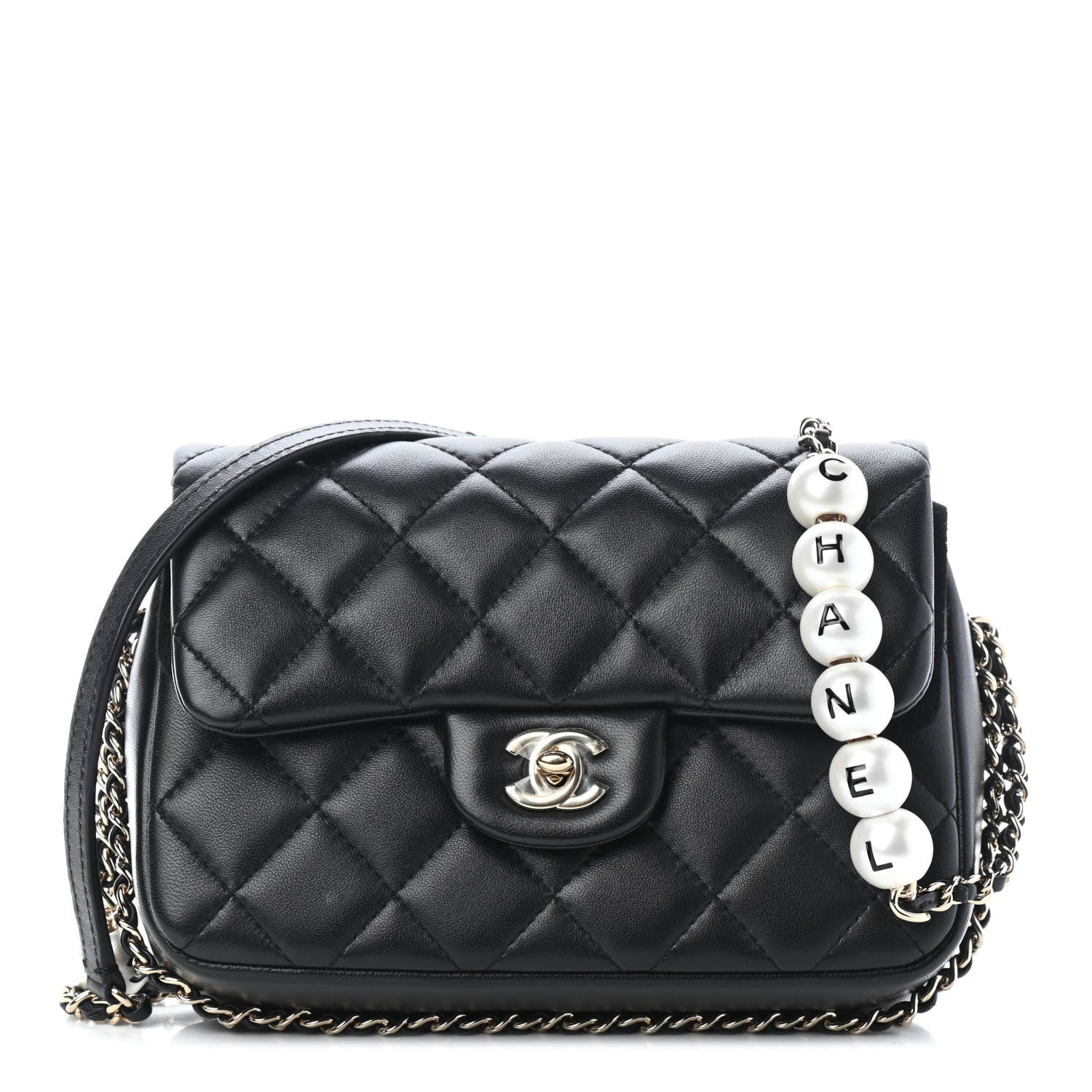 Chanel Lambskin Quilted Small My Precious Flap Black 1 of 5