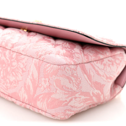 Versace Baroque Jacquard Quilted Medium Medusa Shoulder Bag Baby Pink 10 of 10