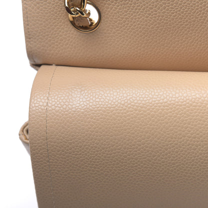 Chanel Caviar Quilted Jumbo Double Flap Beige Clair 10 of 21