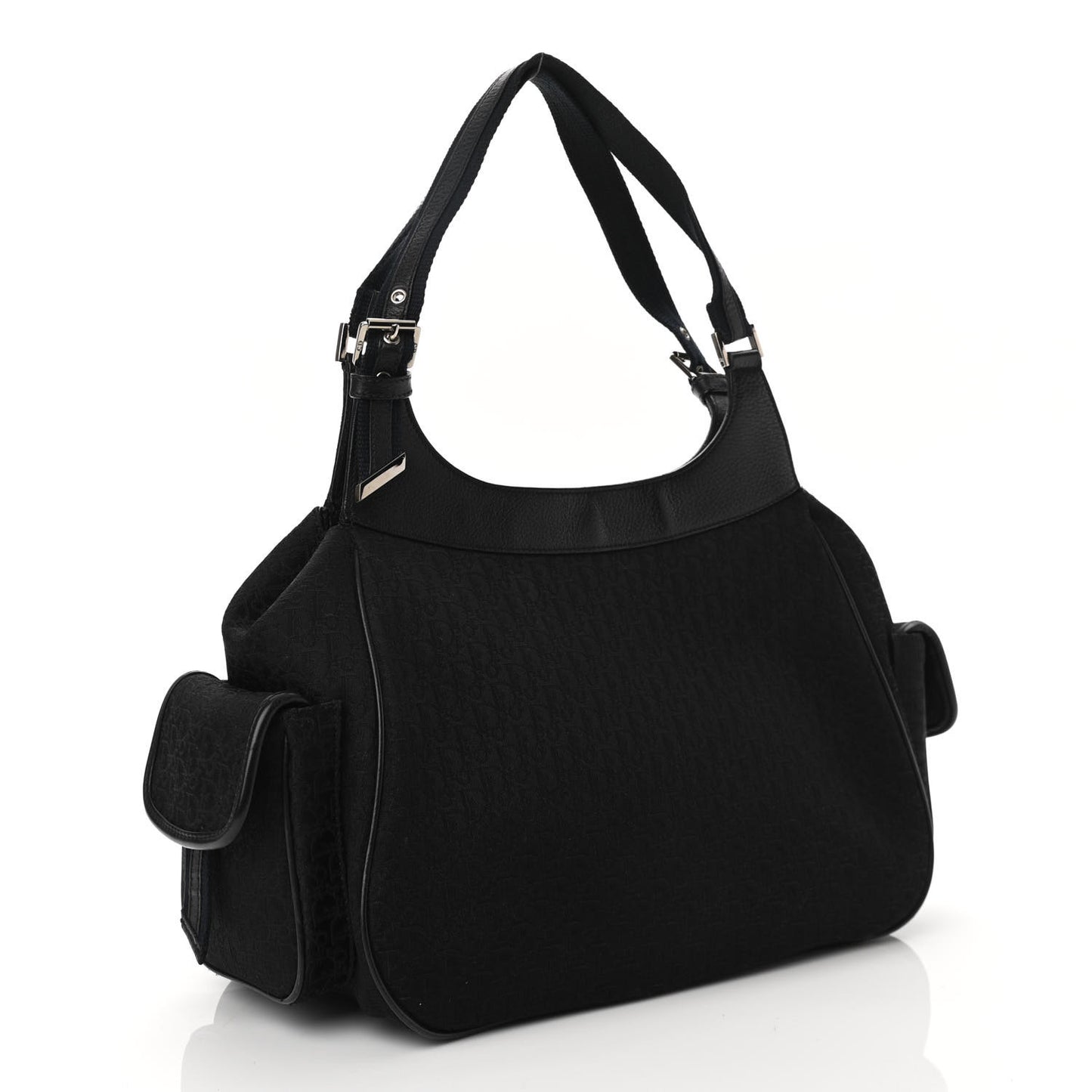 Monogram Pocket Satchel Black