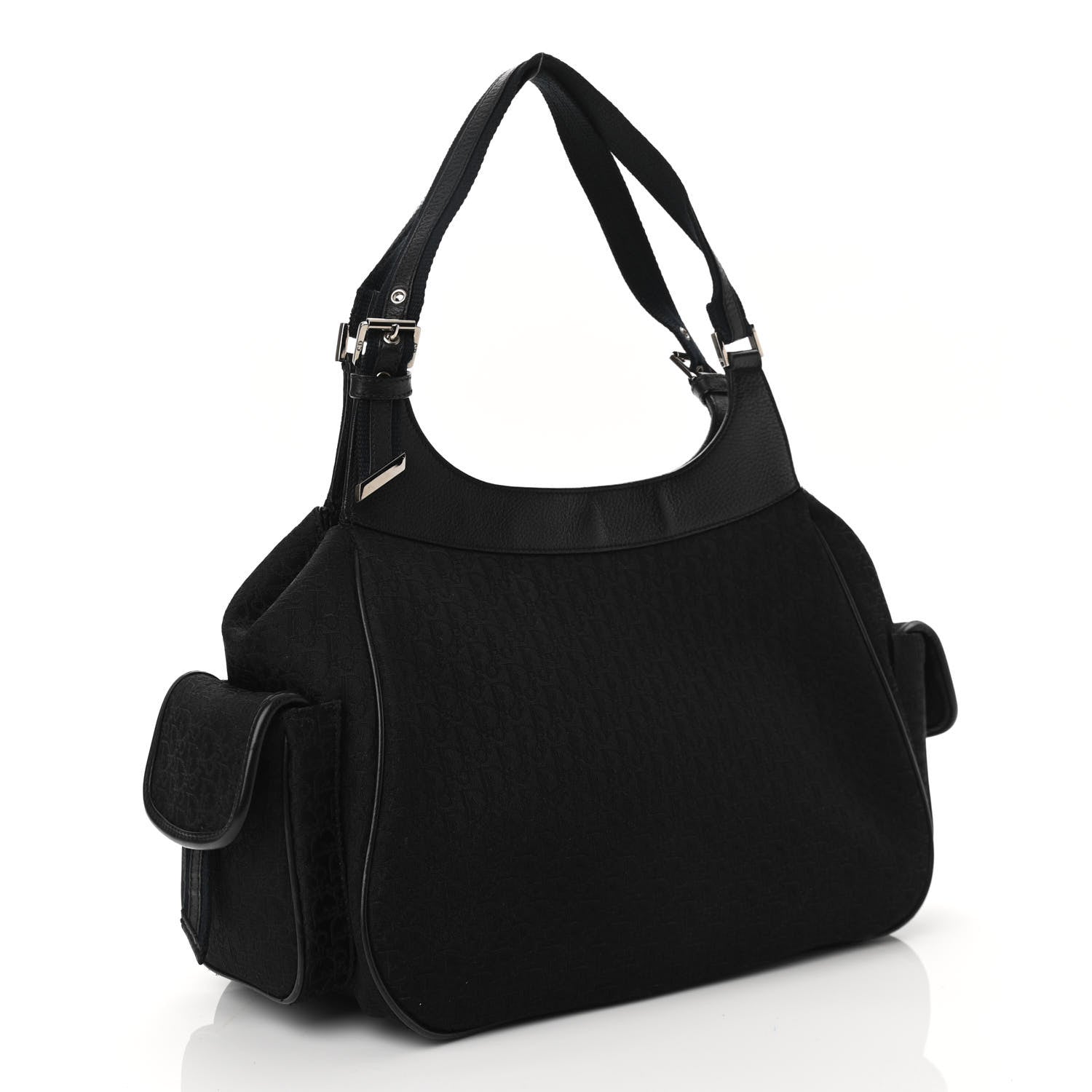 Christian Dior Monogram Pocket Satchel Black 3 of 10