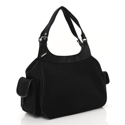 Christian Dior Monogram Pocket Satchel Black 3 of 10