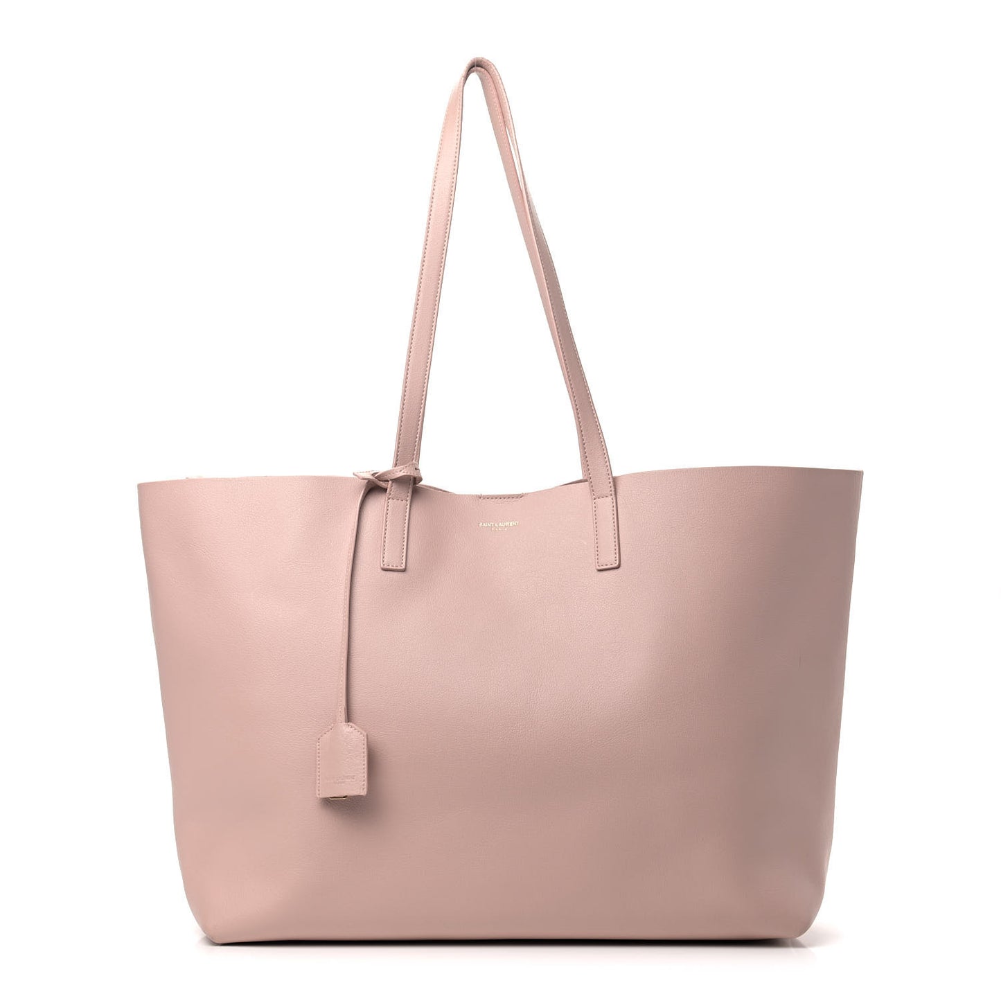 Calfskin Large Shopping Tote Pale Blush