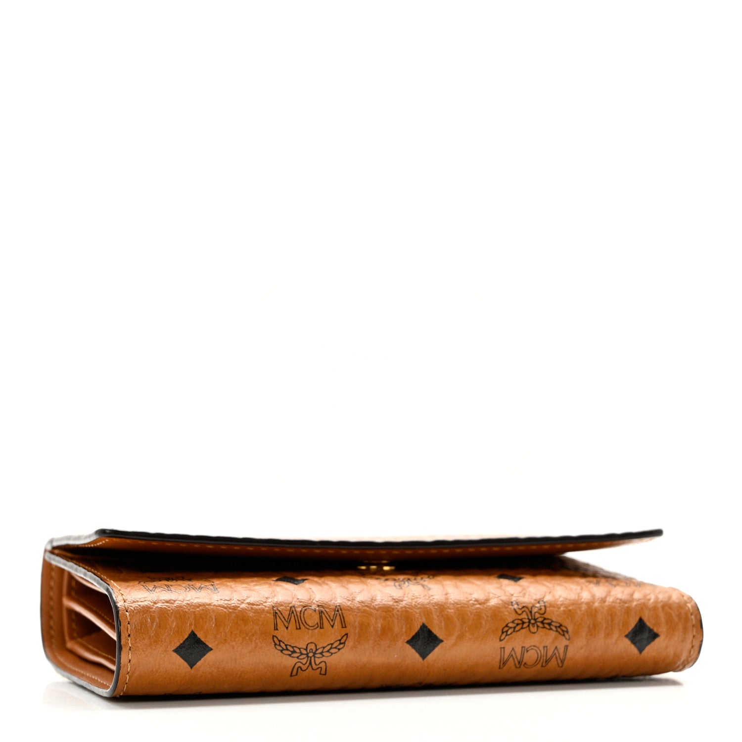 MCM Visetos Tri-Fold Wallet Cognac 4 of 9