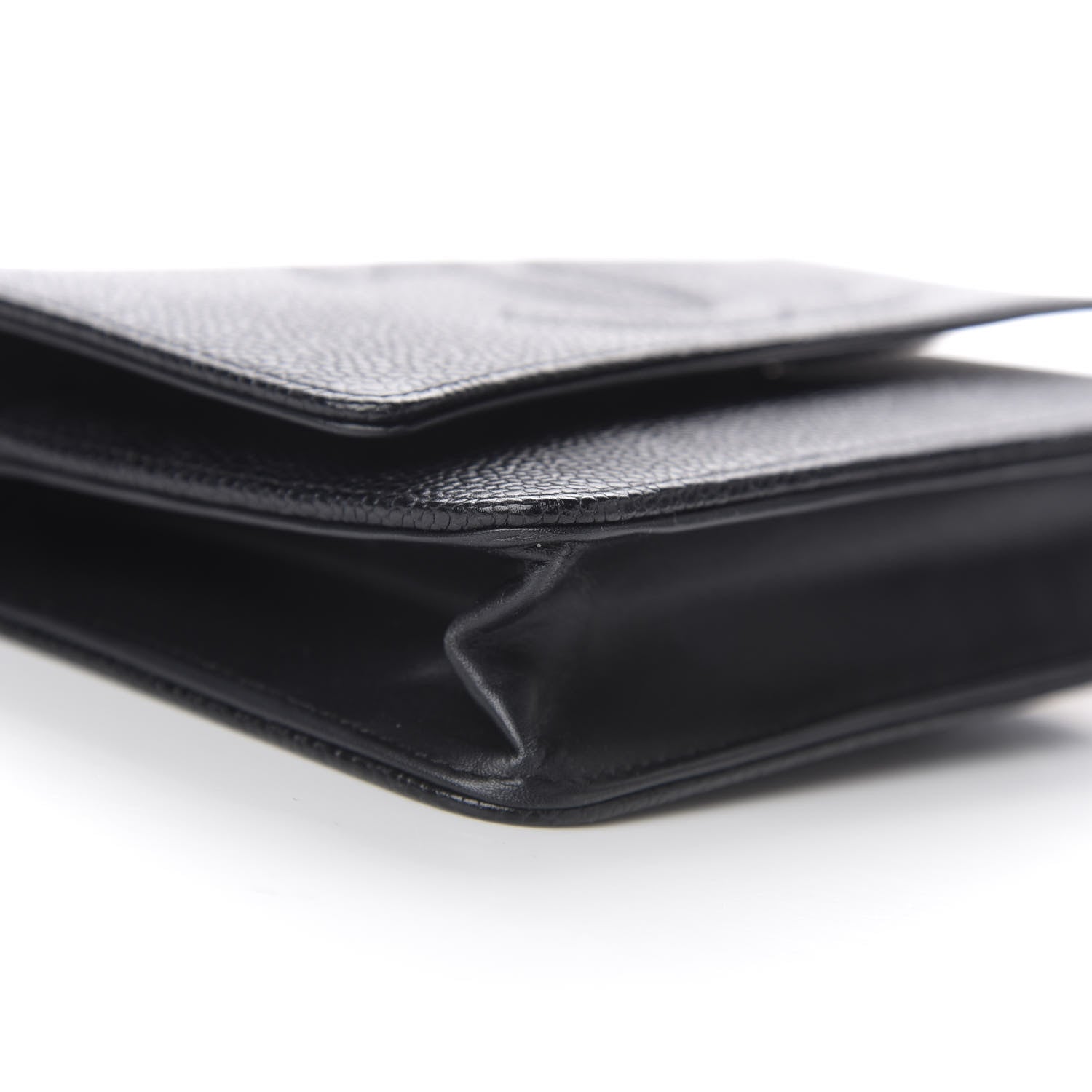 Chanel Caviar Timeless CC Wallet On Chain WOC Black 9 of 12