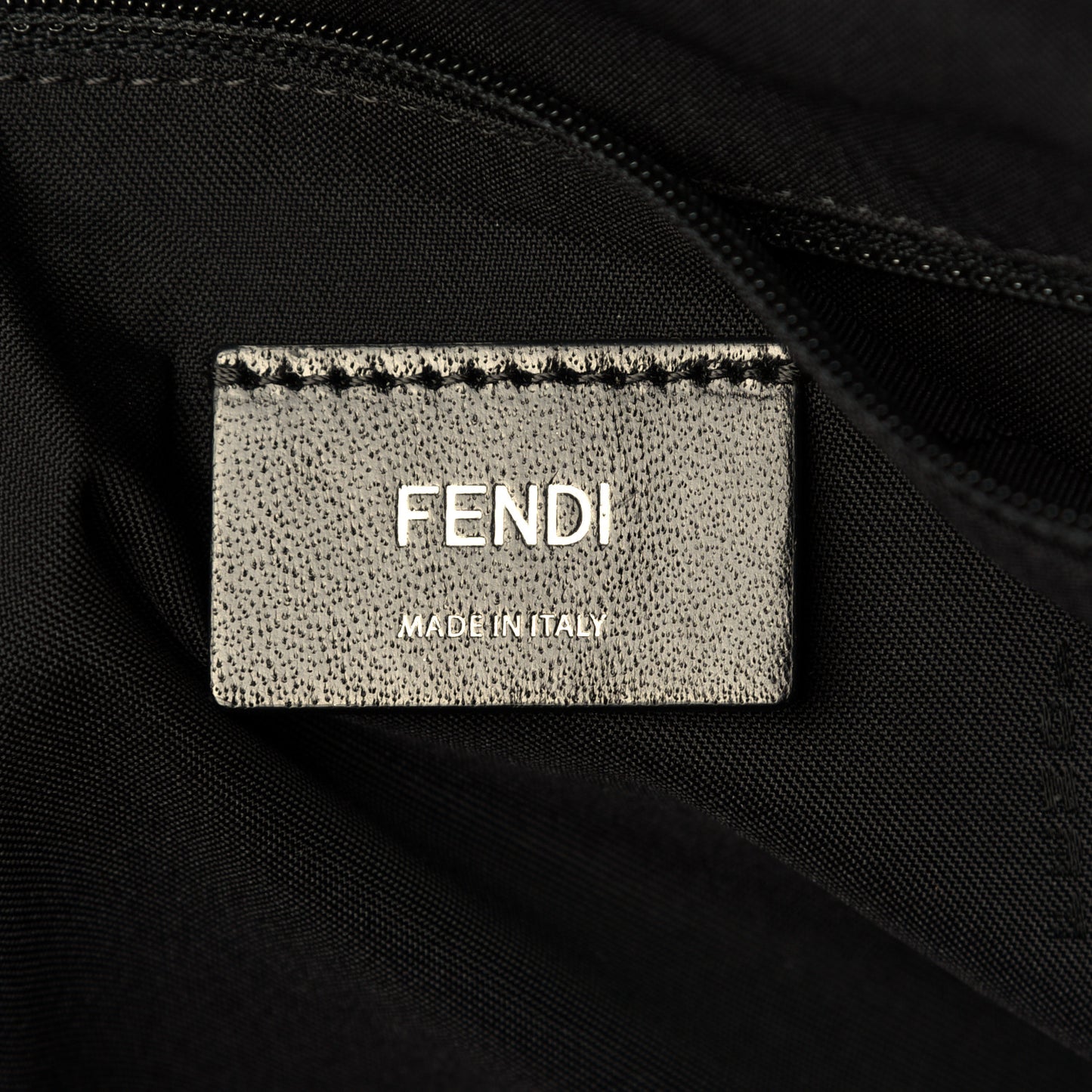 Nylon Shearling Block Letter Logo Tote Black Multicolor
