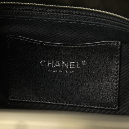 Chanel Metallic Patent Quilted Medium Just Mademoiselle Bowling Bag Green Degrade 6 of 10