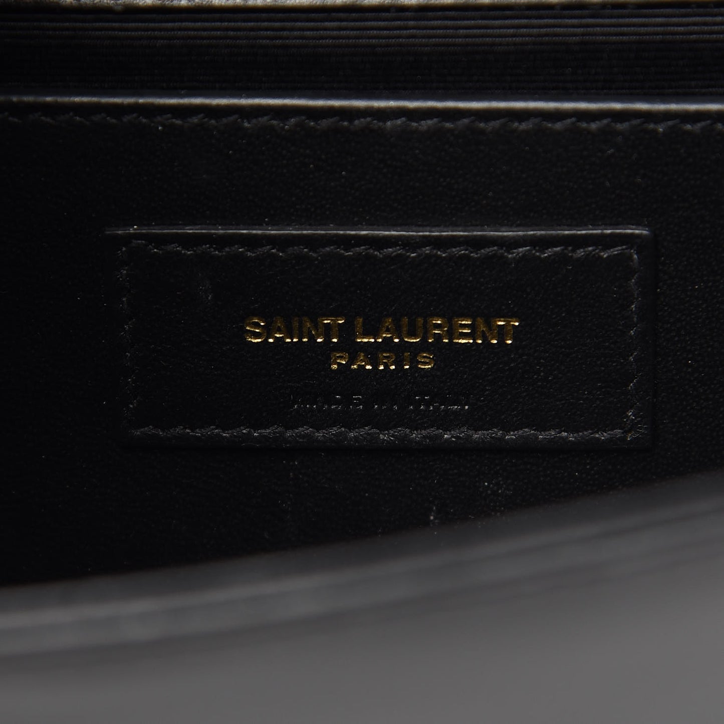 Patent Small Monogram Kate Satchel Black