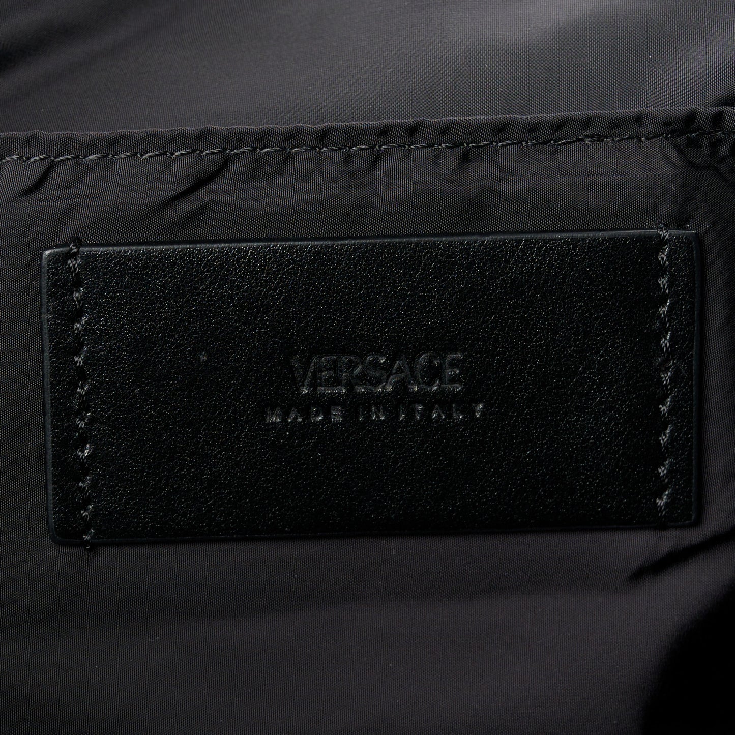 Nylon Palazzo Medusa Messenger Black