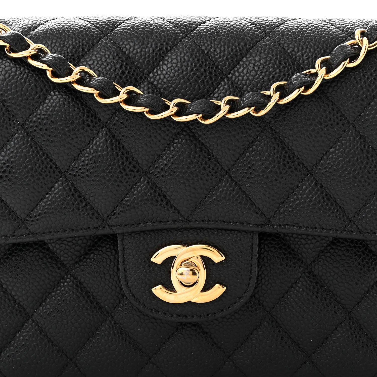 Chanel Caviar Quilted Small Double Flap Black 8 of 11