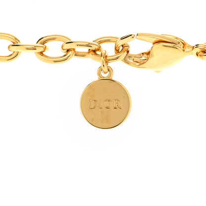 Christian Dior Metal CD Choker Necklace Gold 4 of 5