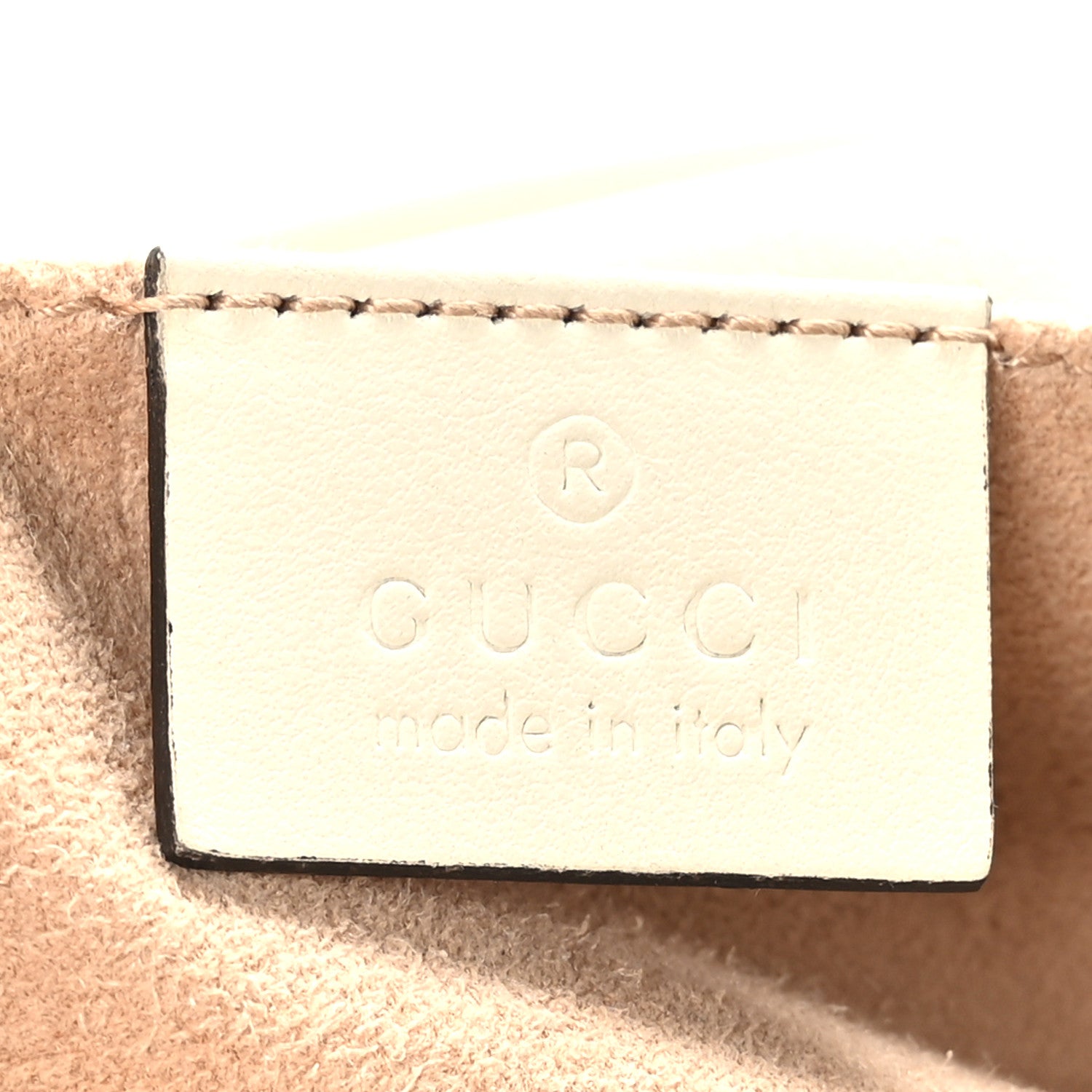 Gucci Calfskin Matelasse Mini GG Marmont Chain Shoulder Bag White 5 of 9
