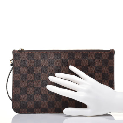 Louis Vuitton Damier Ebene Neverfull MM GM Pochette 2 of 12