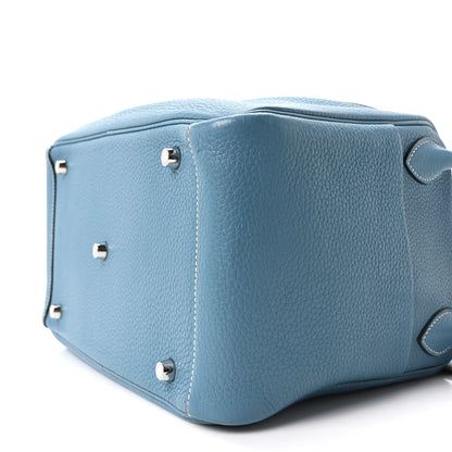 Hermes Taurillon Clemence Lindy 30 Bleu Jean 10 of 10