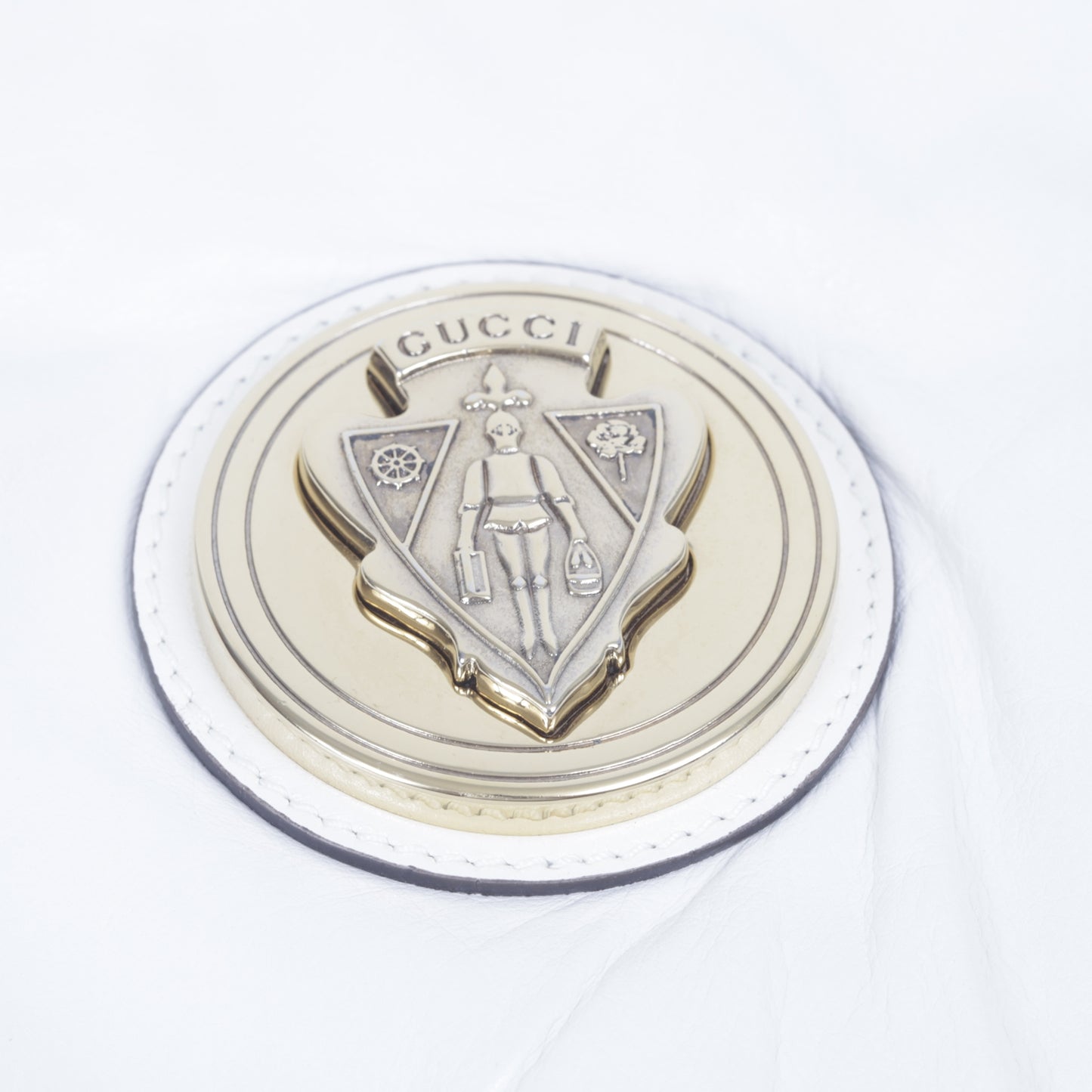 Leather Hysteria Clutch White