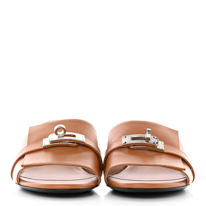 Hermes Calfskin Gigi 50 Sandals 37.5 Naturel 2 of 13
