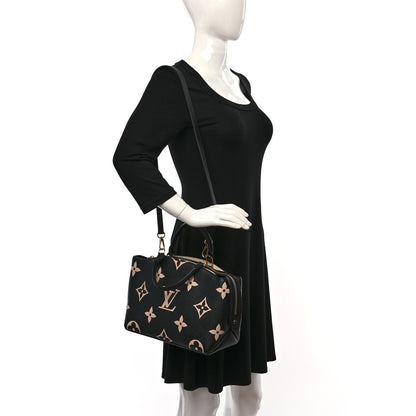 Louis Vuitton Empreinte Monogram Giant Petit Palais Black Beige 2 of 10