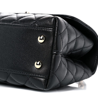 Chanel Caviar Quilted Mini Coco Handle Flap Black 8 of 11