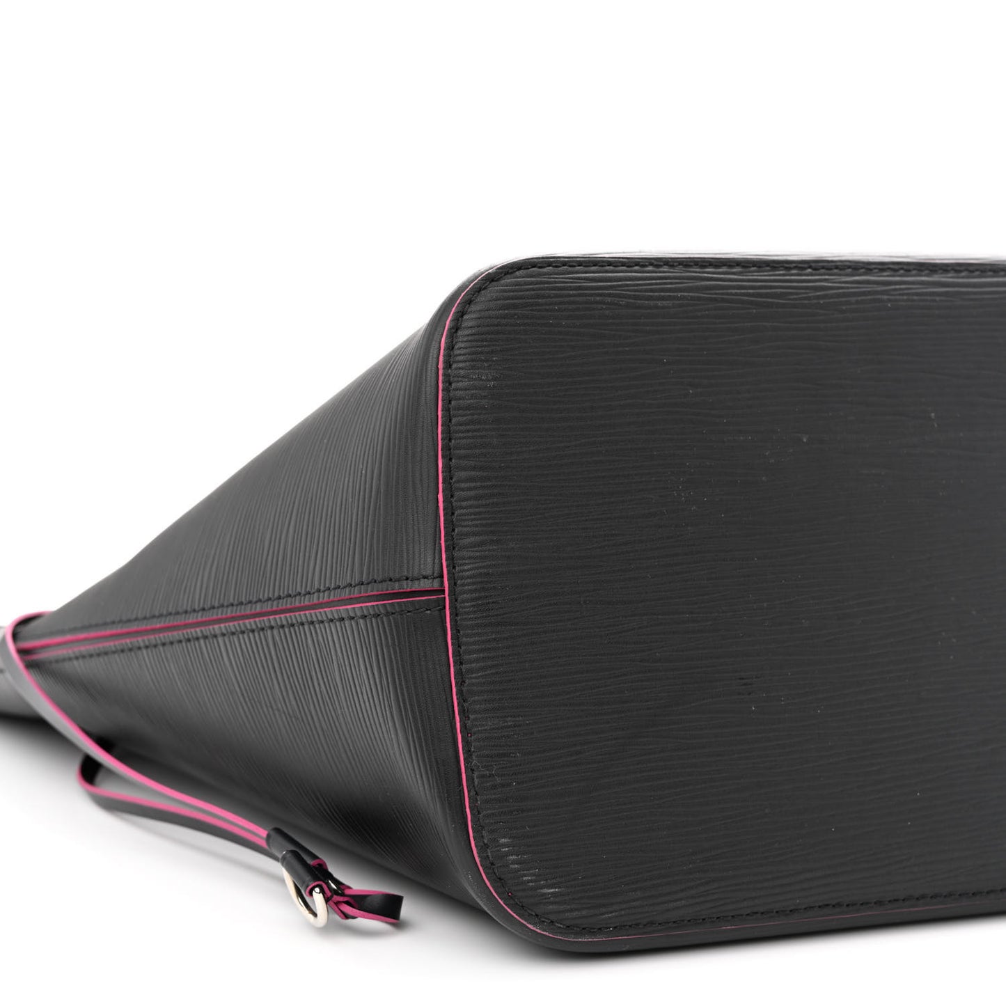 Epi Neverfull MM Black Hot Pink