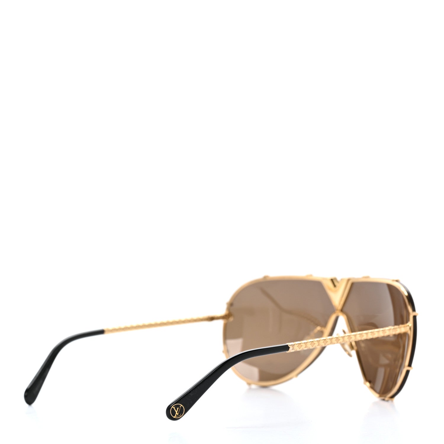 Louis Vuitton LV Drive Sunglasses Z0896E Gold 4 of 7