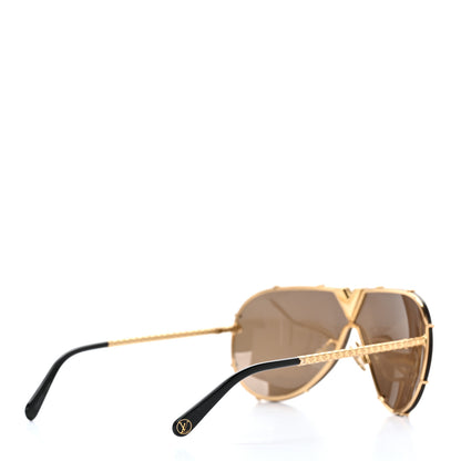 Louis Vuitton LV Drive Sunglasses Z0896E Gold 4 of 7