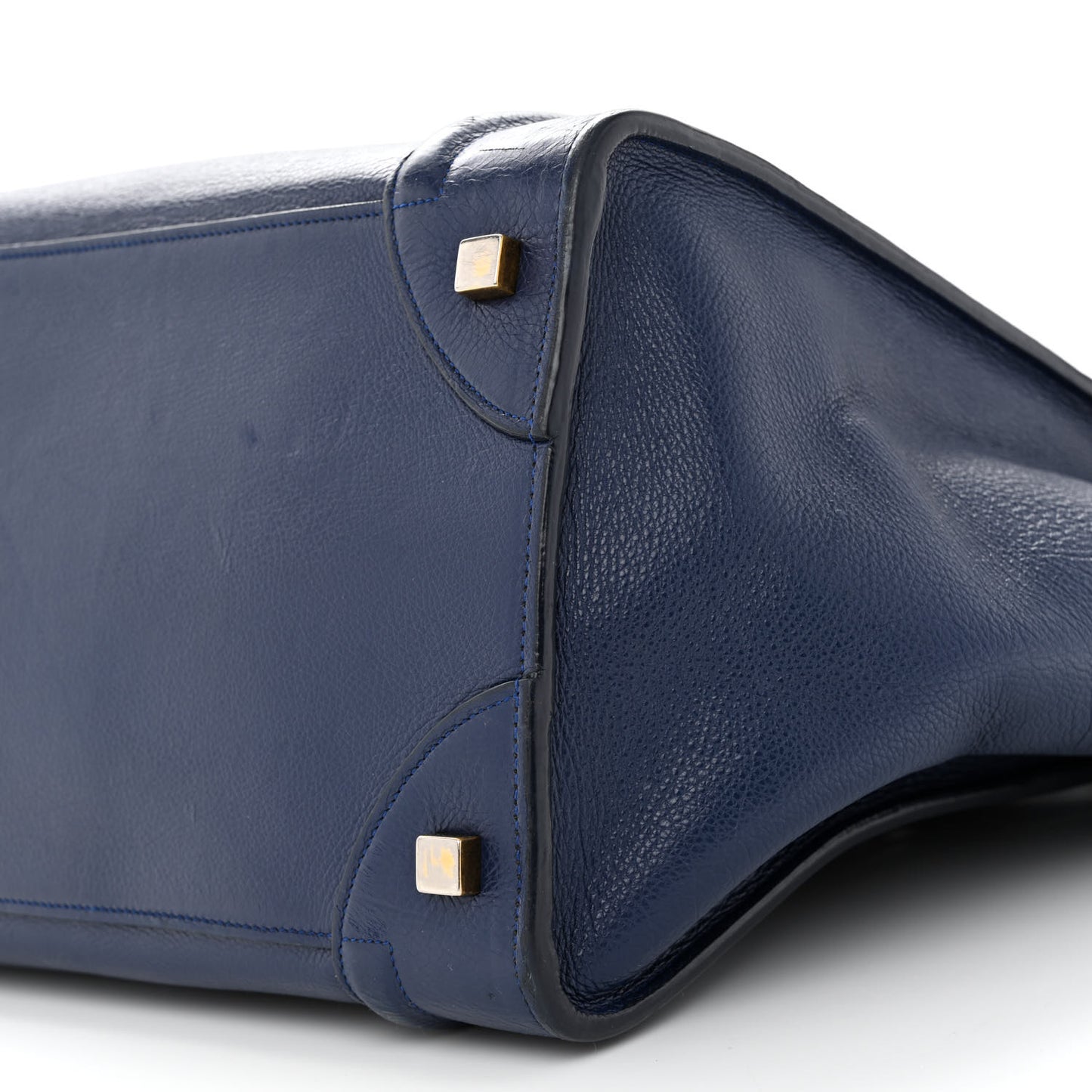 Drummed Calfskin Mini Luggage Ink