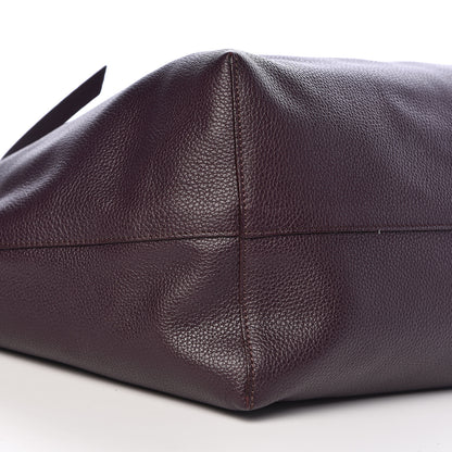 Alexander McQueen Grained Calfskin Skull Open Shopper Tote Dark Purple 10 of 13