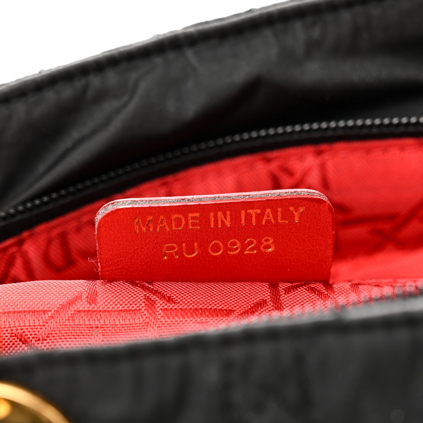 Nylon Cannage Medium Lady Dior Black