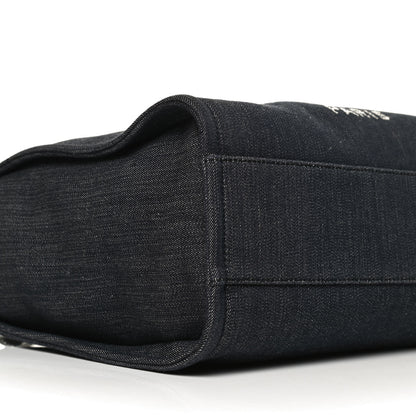 Chanel Denim Small Deauville Tote Dark Blue 9 of 14