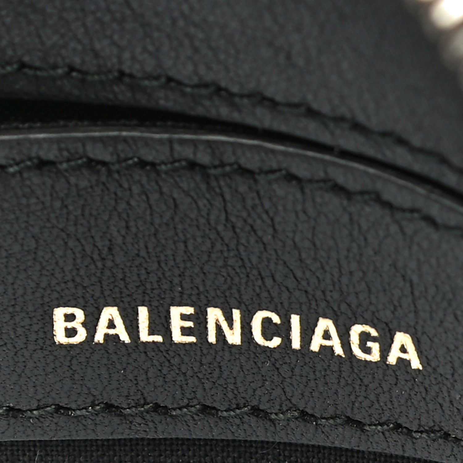 Balenciaga Calfskin Logo Print XXS Ville Top Handle Bag Black Multicolor 6 of 19