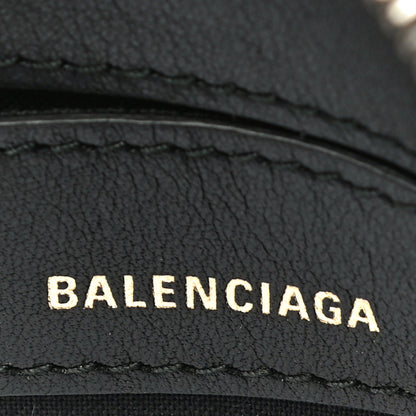 Balenciaga Calfskin Logo Print XXS Ville Top Handle Bag Black Multicolor 6 of 19