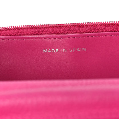 Chanel Caviar Quilted Wallet on Chain WOC Fuchsia 6 of 11