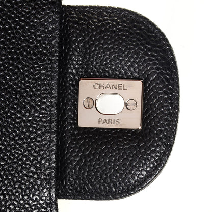 Chanel Caviar Quilted Jumbo Double Flap Black 7 of 8